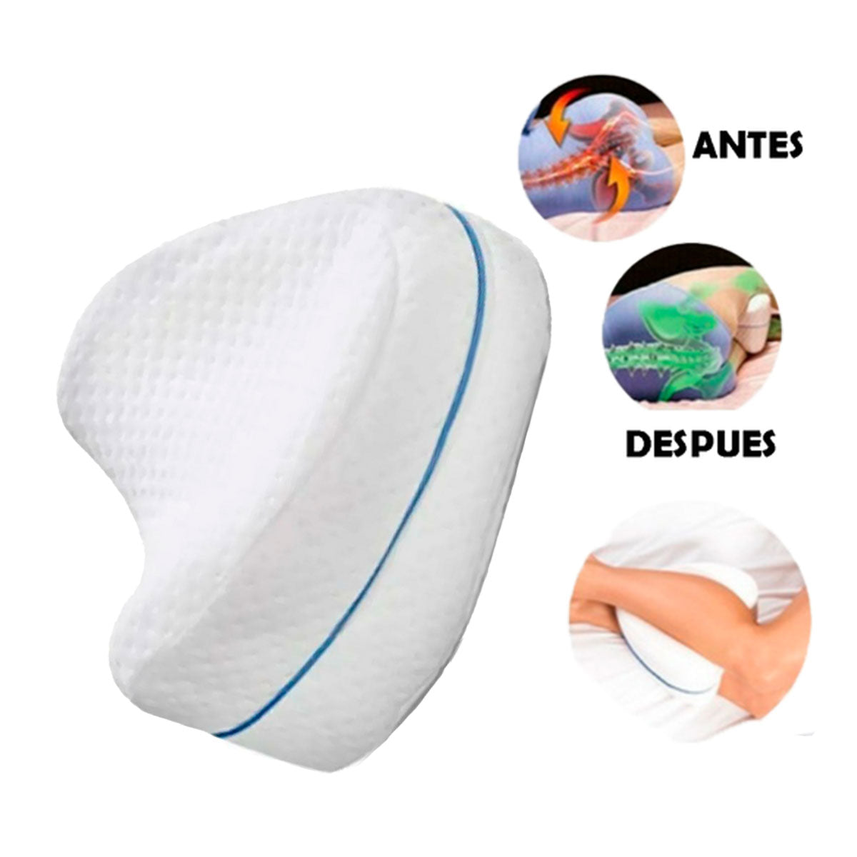 Almohada Memory Pillow + entre piernas