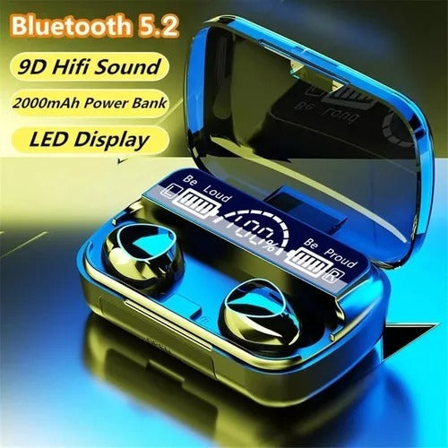 🎧 Auriculares Bluetooth 5.2 con Sonido 9D y Pantalla LED